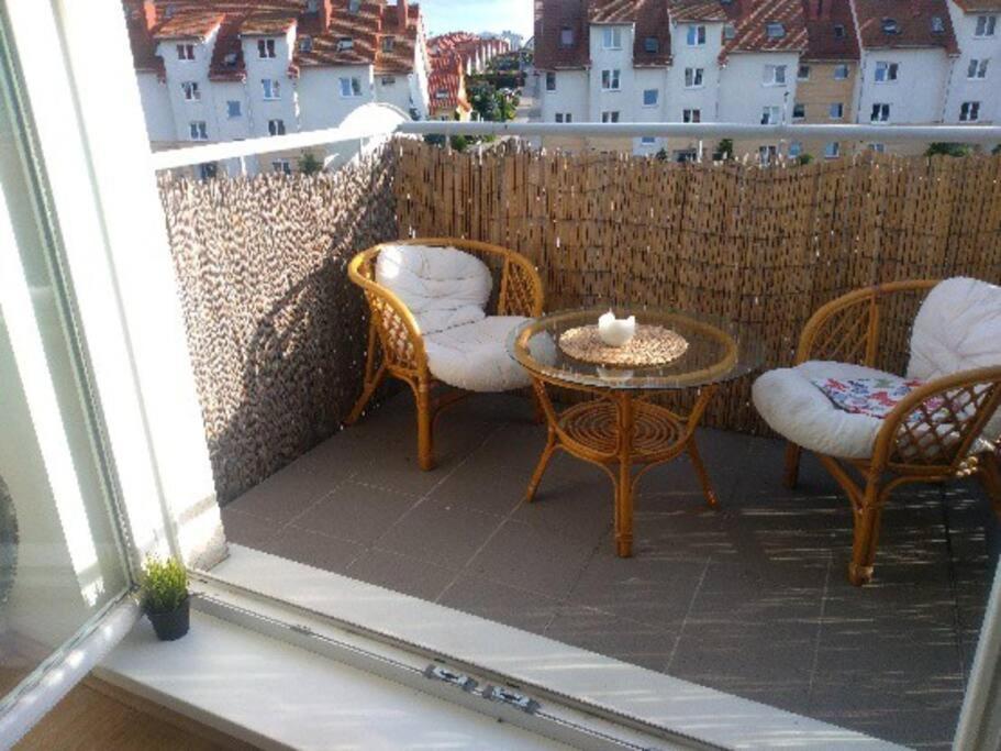 Jasne Czyste I Zadbane Mieszkanie Blisko Lotniska 格但斯克 外观 照片